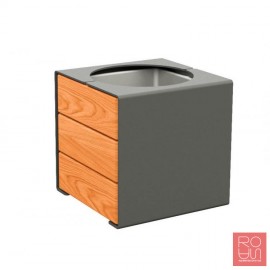 Jardinera per palmeres Sèrie Kub. Acer i fusta